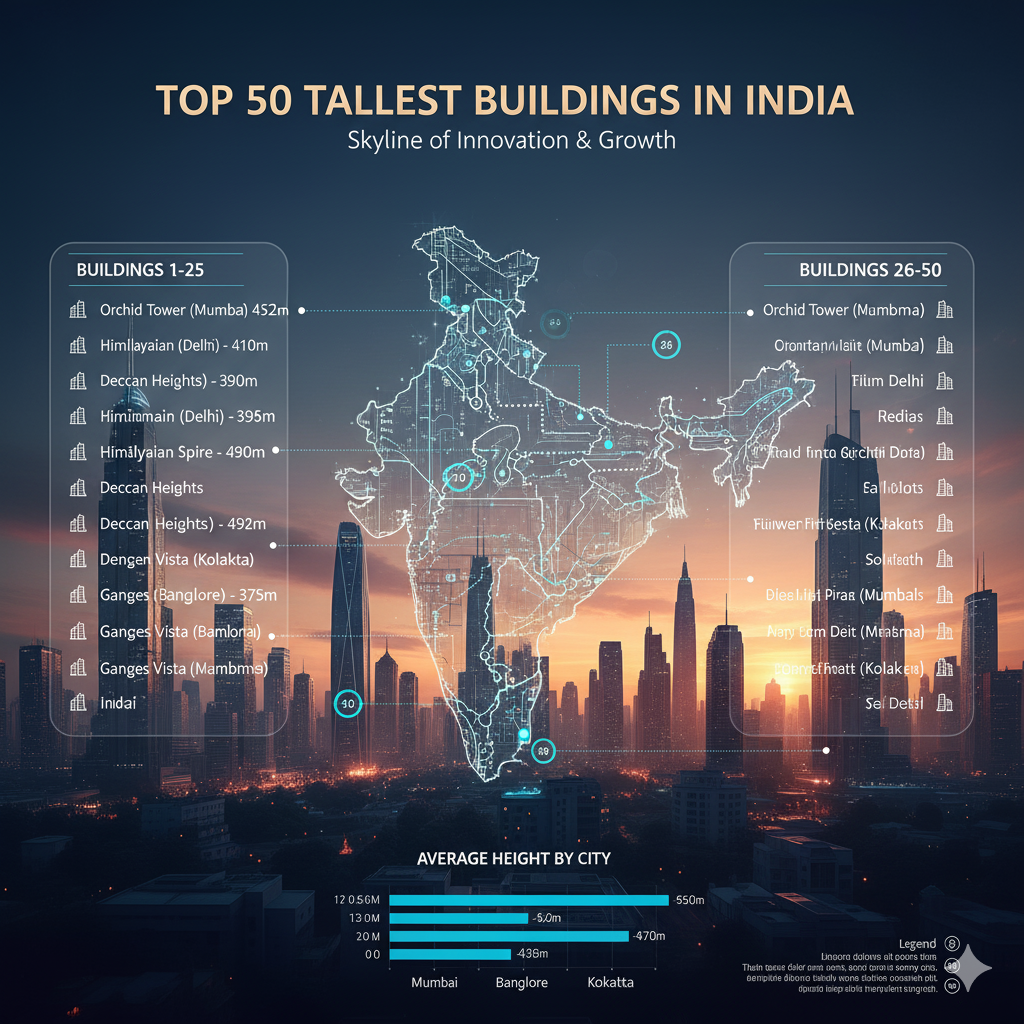 Top 50 Tallest Buildings in India