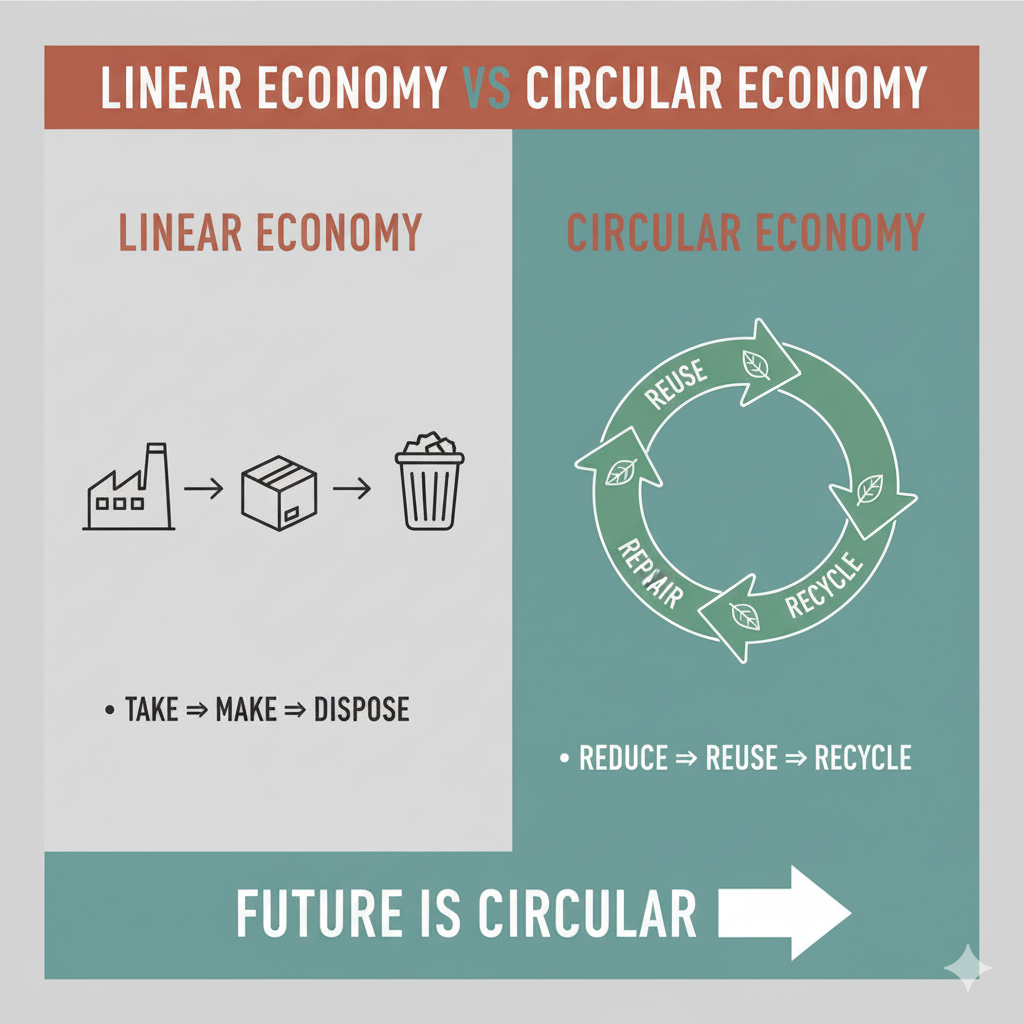 Linear Economy vs Circular Economy: Key Differences and Why the Future Is Circular
