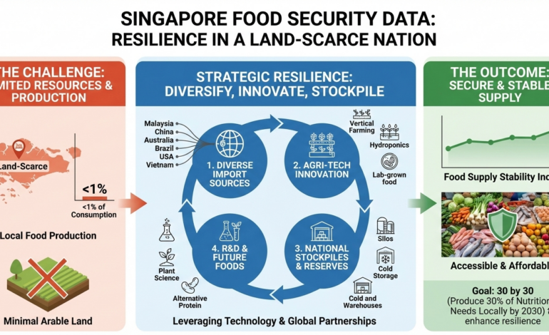 Singapore food security data: how a land-scarce nation stays resilient without producing much
