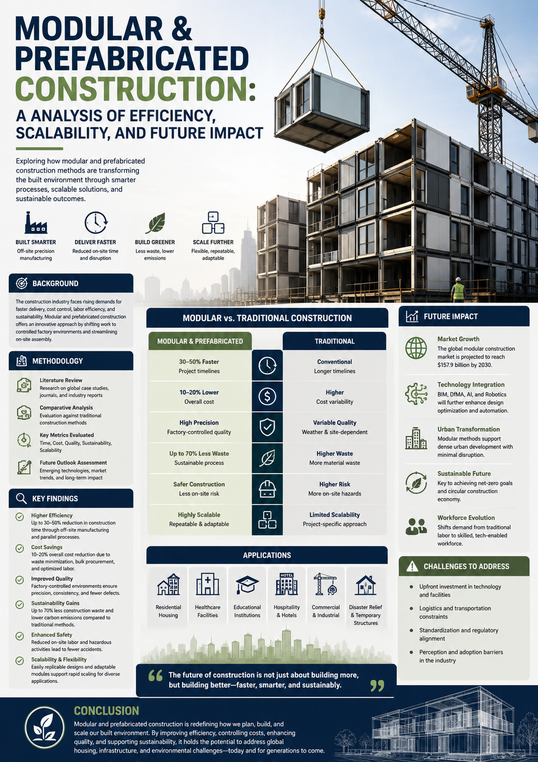 Modular & Prefabricated Construction: A Analysis of Efficiency, Scalability, and Future Impact