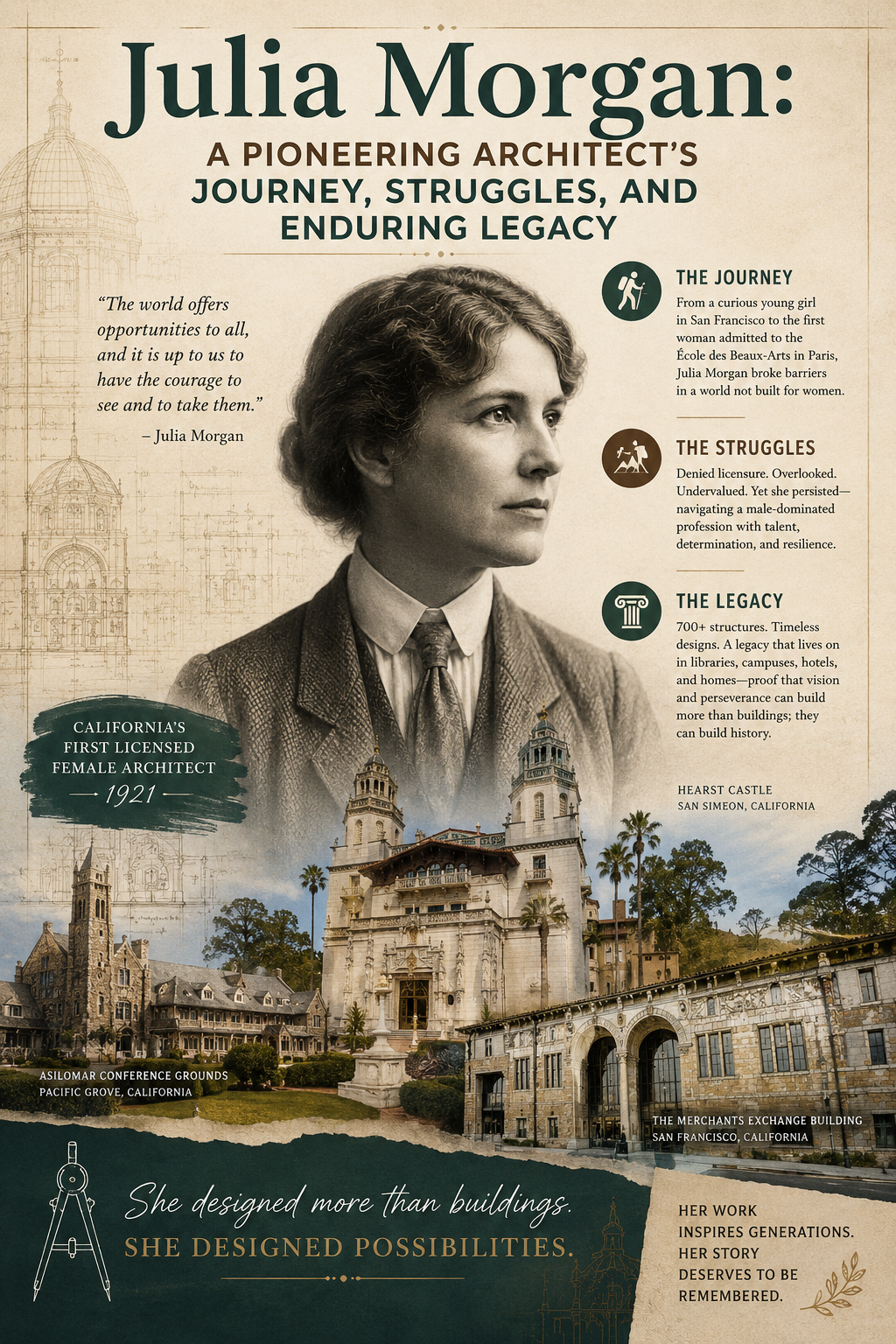 Julia Morgan: A Pioneering Architect’s Journey, Struggles, and Enduring Legacy